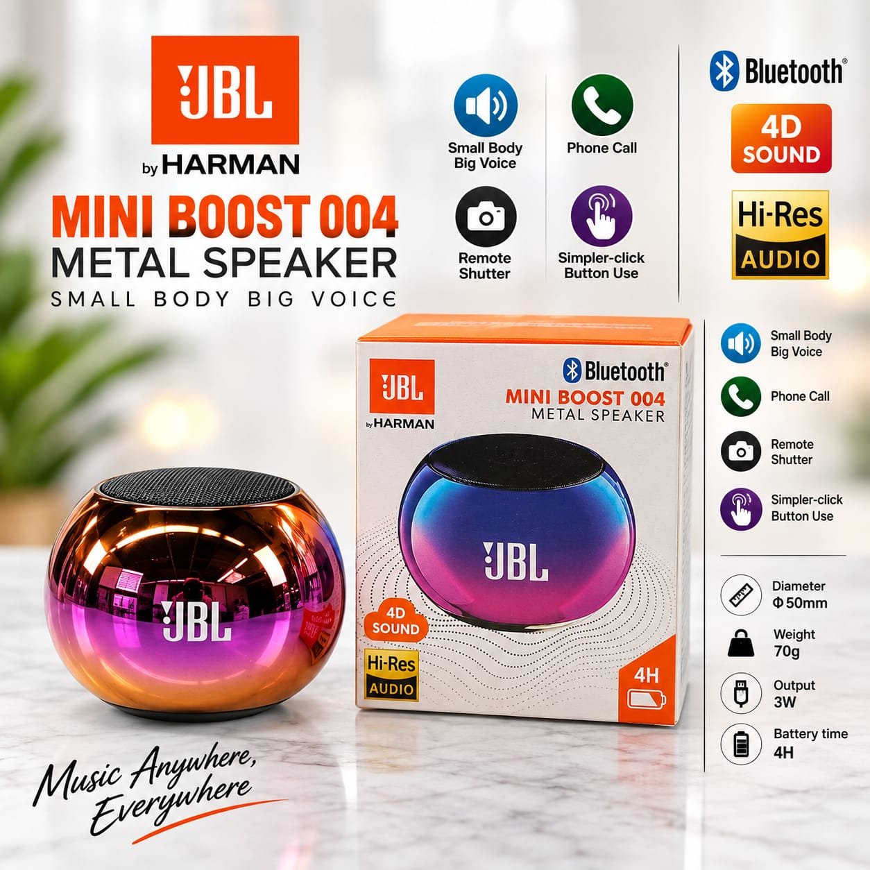 JBL Boost 3 Wireless Bluetooth Speaker